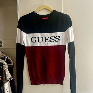 🖤 GUESS Sweater - Black, White, Red